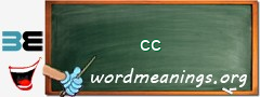 WordMeaning blackboard for cc